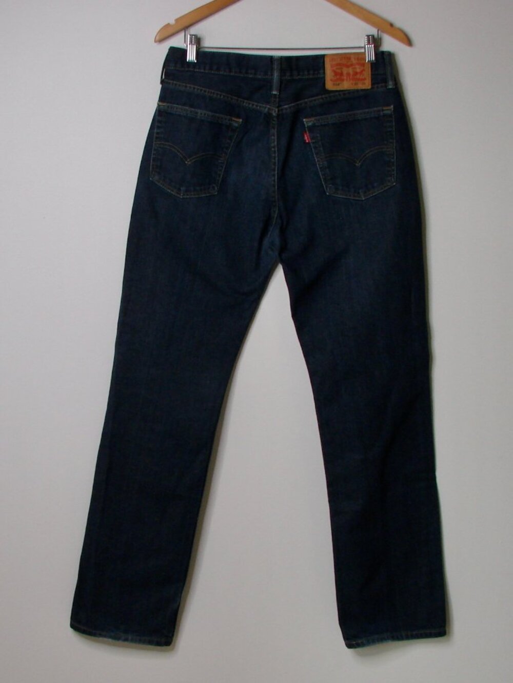 Levi's 514 Jeans Size 32 x 34 Dark Wash Classic Straight Leg - Picture 10 of 14